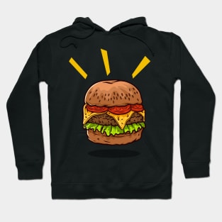 burger illustration perfect for design Hoodie